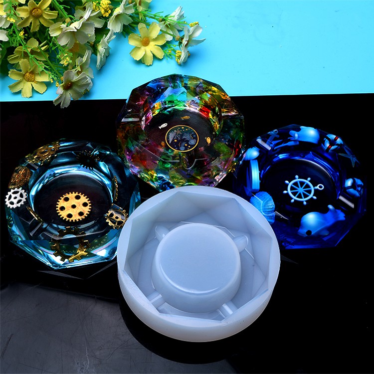 Khuôn silicon làm resin gạc tàn thuốc kim cương