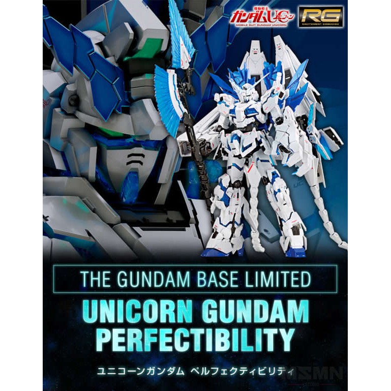 Bandai Mô Hình Gundam RG Unicorn Perfectibility The Gundam Base Limited 1/144 Đồ Chơi Lắp Ráp Anime Nhật