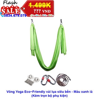 Võng Yoga Eco~Friendly kèm trọn bộ phụ kiện - Màu Xanh lá