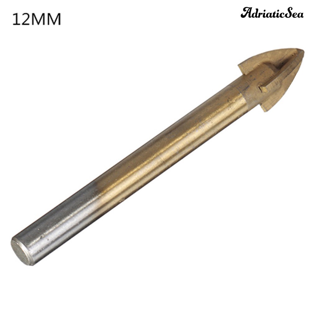 ADRIA ☺ 6 8 12mm Tungsten Cross Spear Head Drill Bit for Glass Ceramics