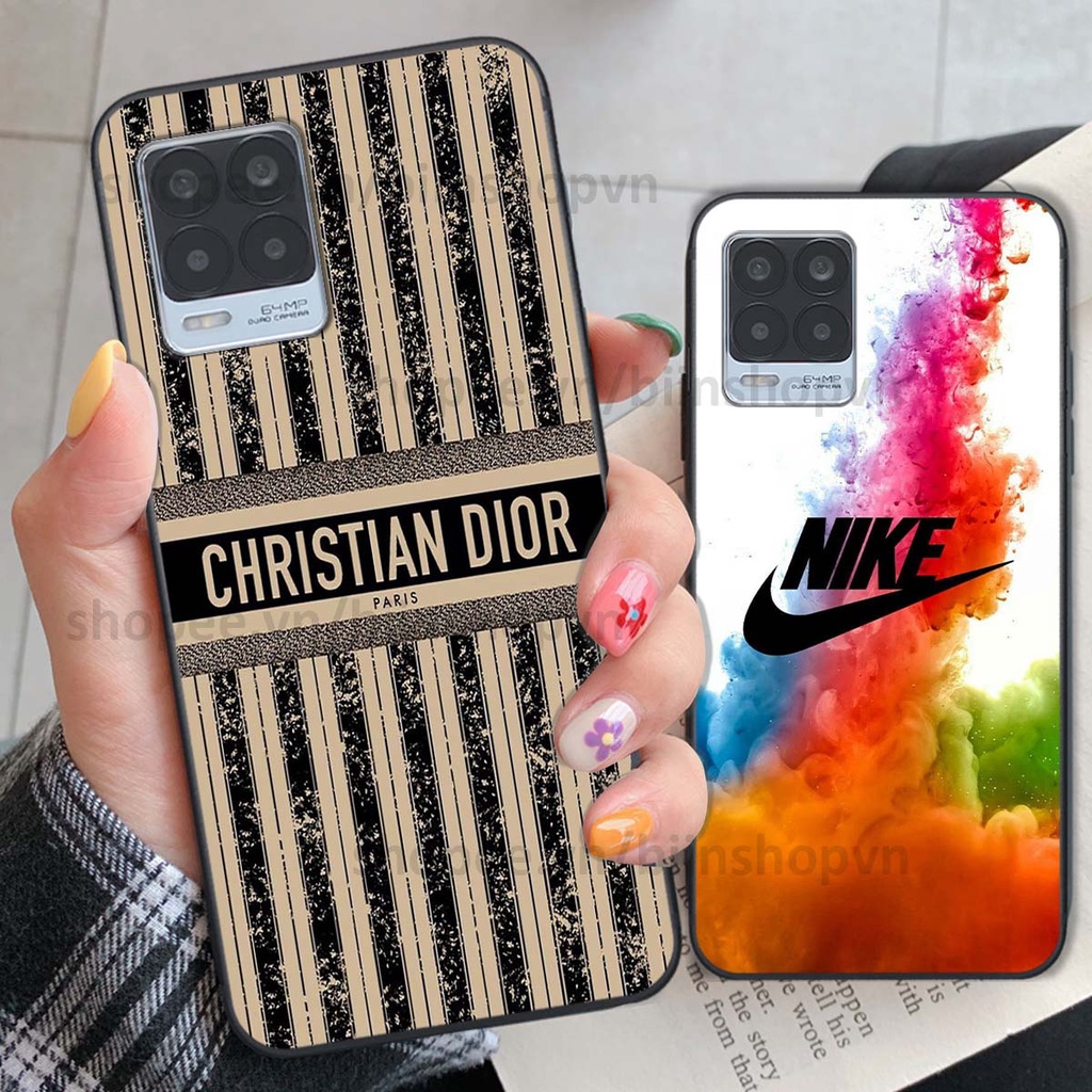 Ốp Realme 8 in hình thương hiệu nhiều màu sắc thể thao cá tính thời trang