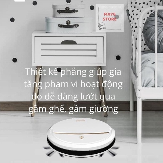 Robot hút bụi lau nhà thông minh, máy hút bụi không dây RS320 PRO MAY6