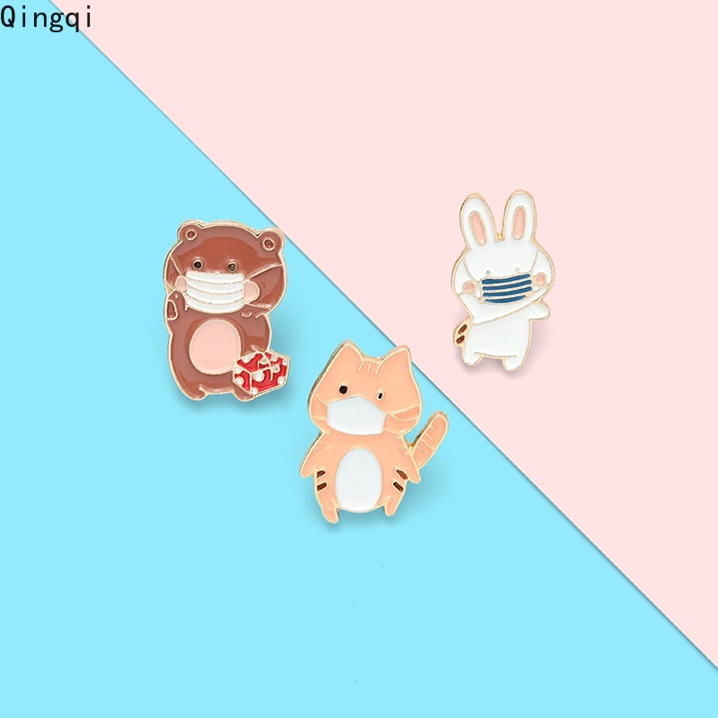 Ghim cài áo Miss Zoe hình động vật dễ thương cho bé