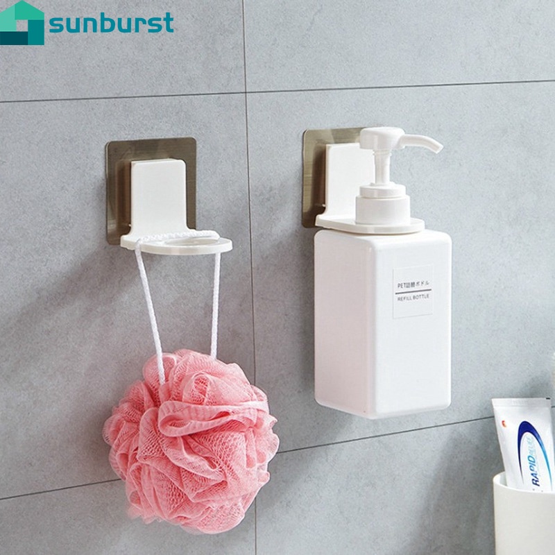 Giá Đỡ Chai Xà Phòng Gắn Tường Tự Dính Bằng Nhựa Tiện Dụng