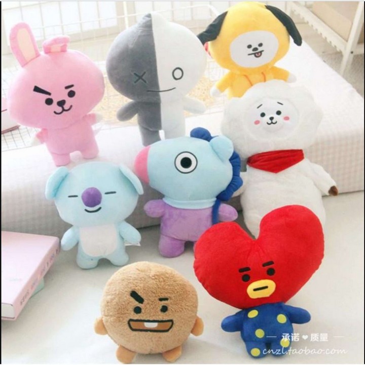 Gấu Bông BT 21 BTS chibi (Size 20cm) quà tặng xinh xắn dễ thương