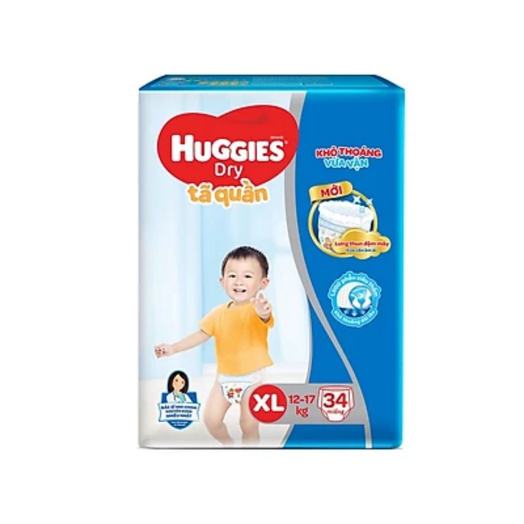 Tã quần Huggies Dry Pants Jumbo XL34