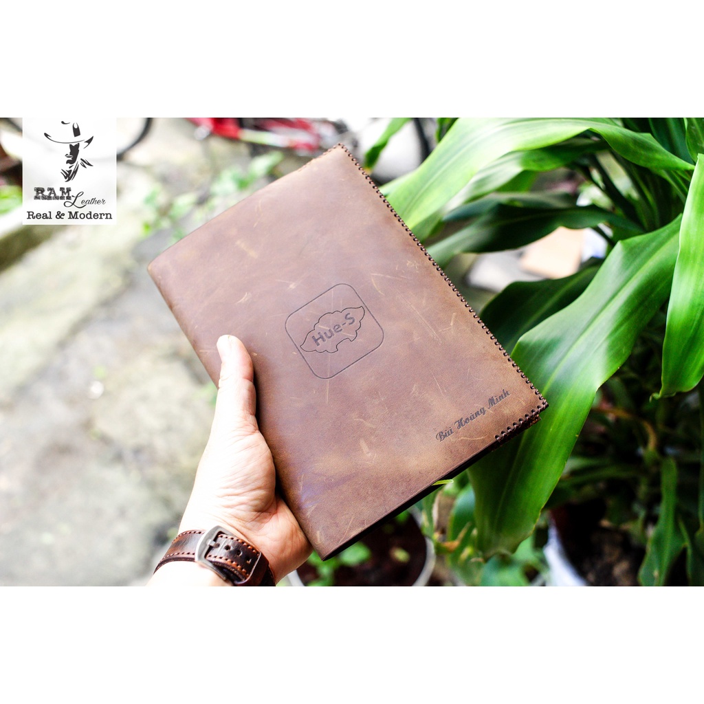 Sổ Da Bò RAM Leather Nâu Đất