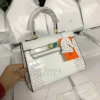 Túi Hm Sz 21cm vân rắn kèm tag