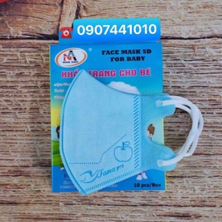 Khẩu Trang 5D Em Bé (10 cái/hộp)