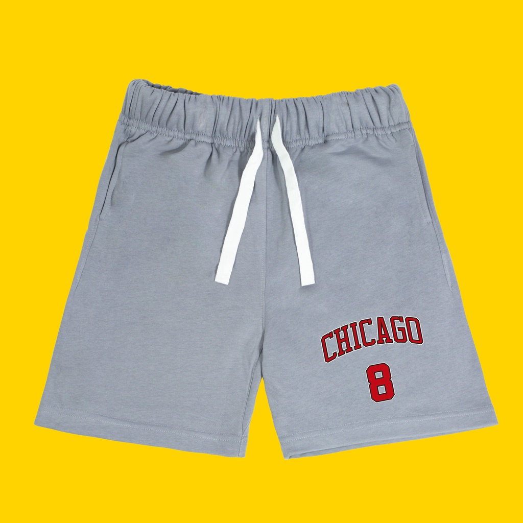 Quần Short CHICAGO Nam nữ Unisex dogo.store .chất liệu nỉ cotton da cá