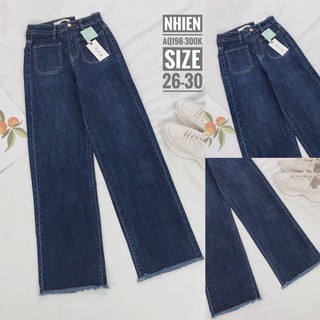 Quần jean suông dài 2 túi trước_nhienvinta aq198