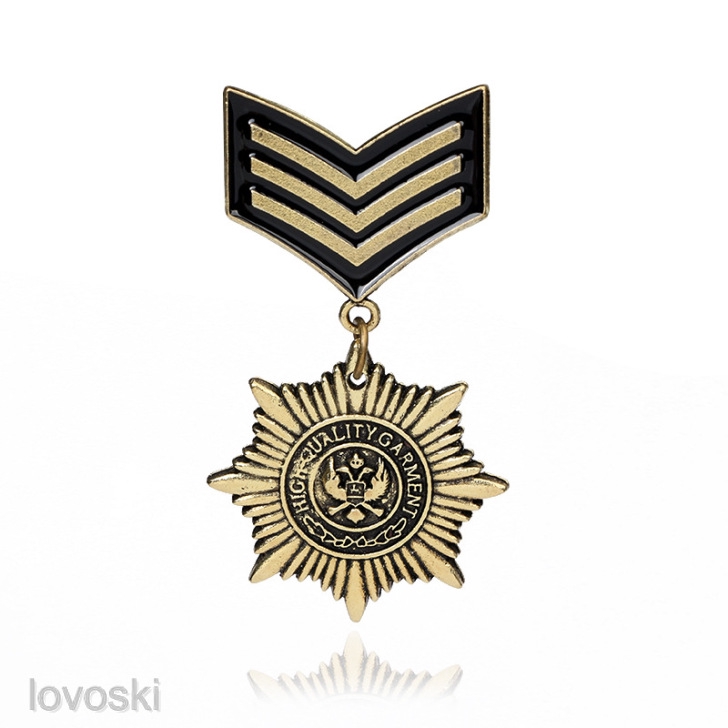 Ghim Cài Áo Đồng Phục Quân Đội Phong Cách Punk Cho Nam