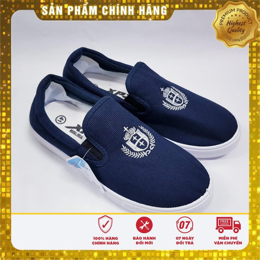 [Xả Hàng] Giày thể dục nam nữ giá rẻ, giày lao động, giày bata nam nữ 37- 43 màu xanh đậm, kiểu dáng giày lười