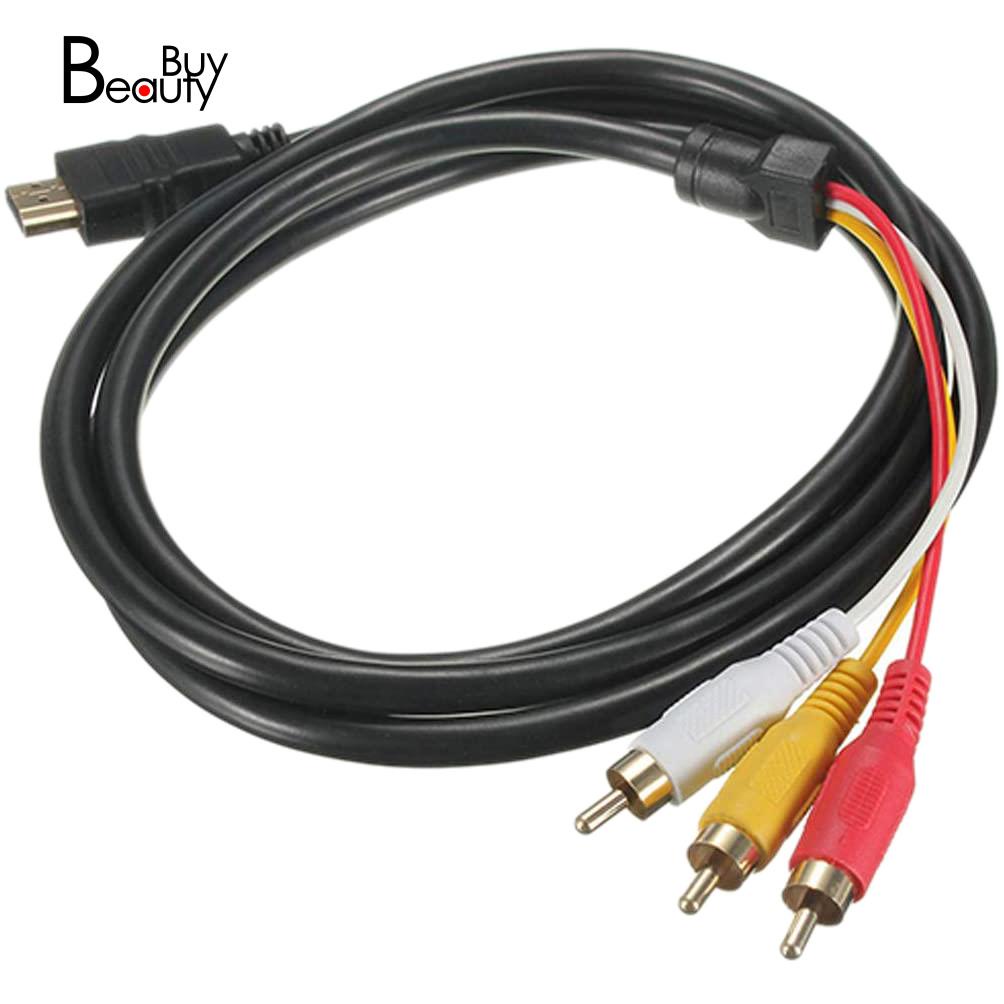 Cáp Chuyển Đổi Hdmi Sang Rca 1080p Hdmi 3 Rca S-Video Av Cho Tv Hdtv Dvd