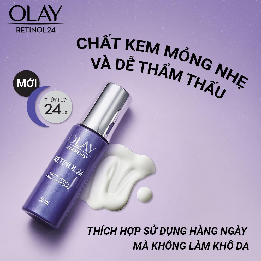 Combo 2 Olay Chống Lão Hóa Retinol24 30ml Kem Vi Dưỡng Olay Regenerist Ban Đêm 50gr