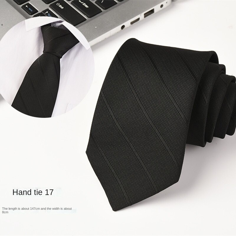 Cà Vạt Nam Màu Đen Thanh Lịch 8CM