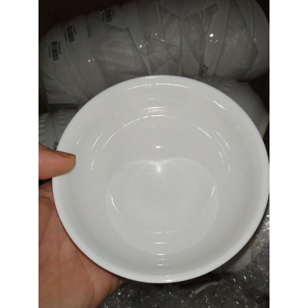 15 Chén cơm sứ trắng bóng hoa văn