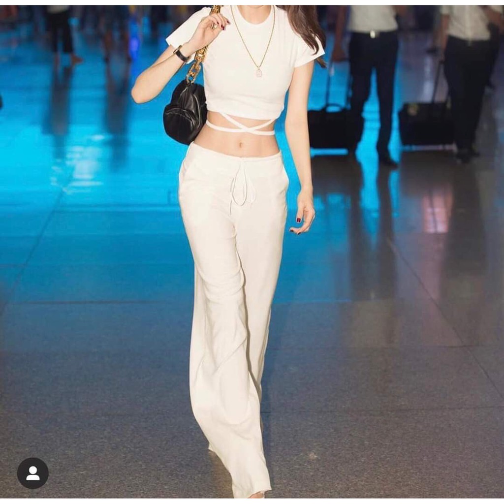 Áo croptop đan dây eo NT A5005 | BigBuy360 - bigbuy360.vn