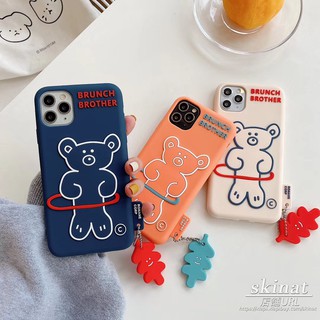 Ốp Điện Thoại Hình Gấu Đáng Yêu Cho Iphone 11 Pro Xs Max Xr I 8 I 7 I 6 Plus