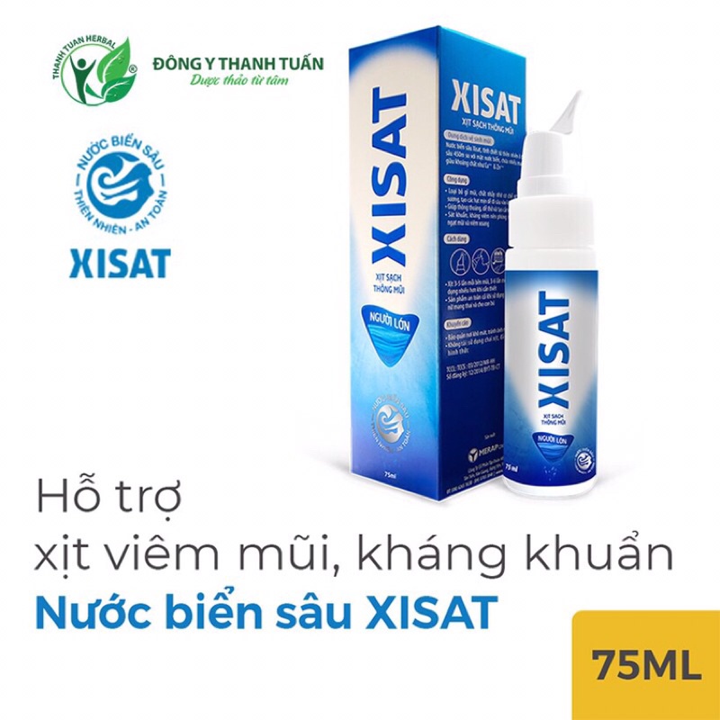 ✅[Chính Hãng] xisat xịt mũi người lớn 75ml