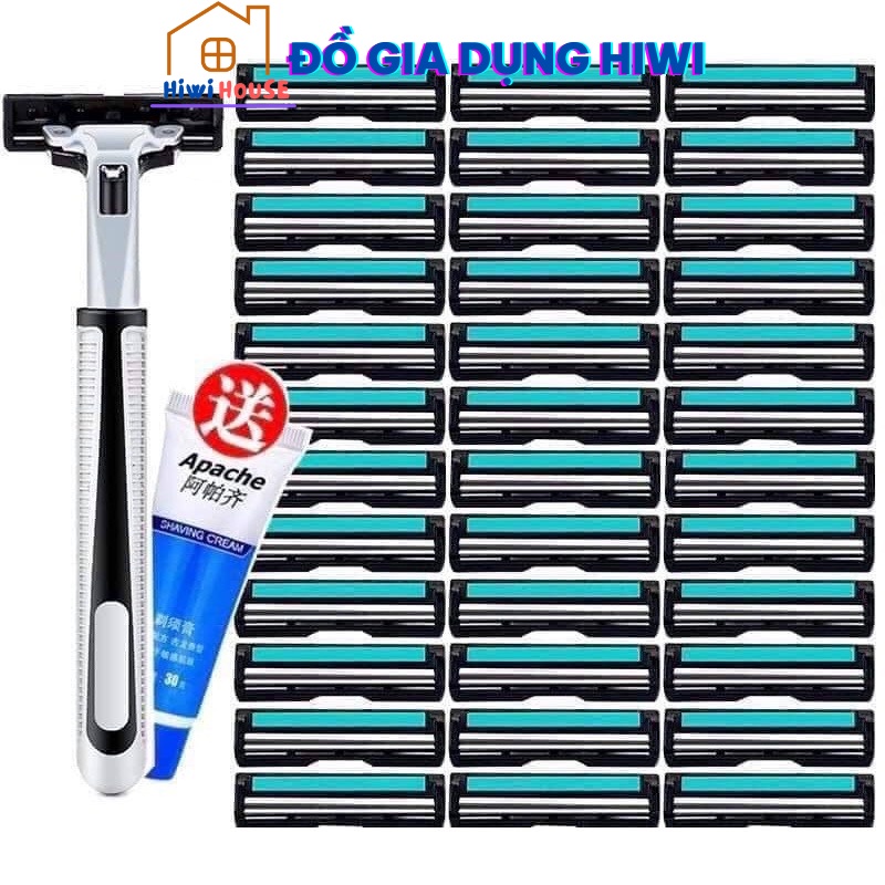 Set Dao Cạo Râu 36 Lưỡi Tặng Kem Cạo Râu