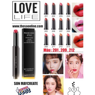 Son Dưỡng Môi Có Màu MayCreate Matte Liptstick - Màu Đỏ 201