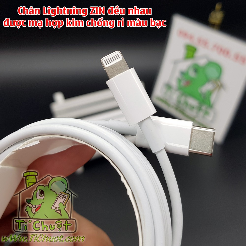 [ZIN dài 2m] Cáp Apple USB Type-C to Lightning sạc nhanh iPhone 11 12 Pro Max 18W 20W