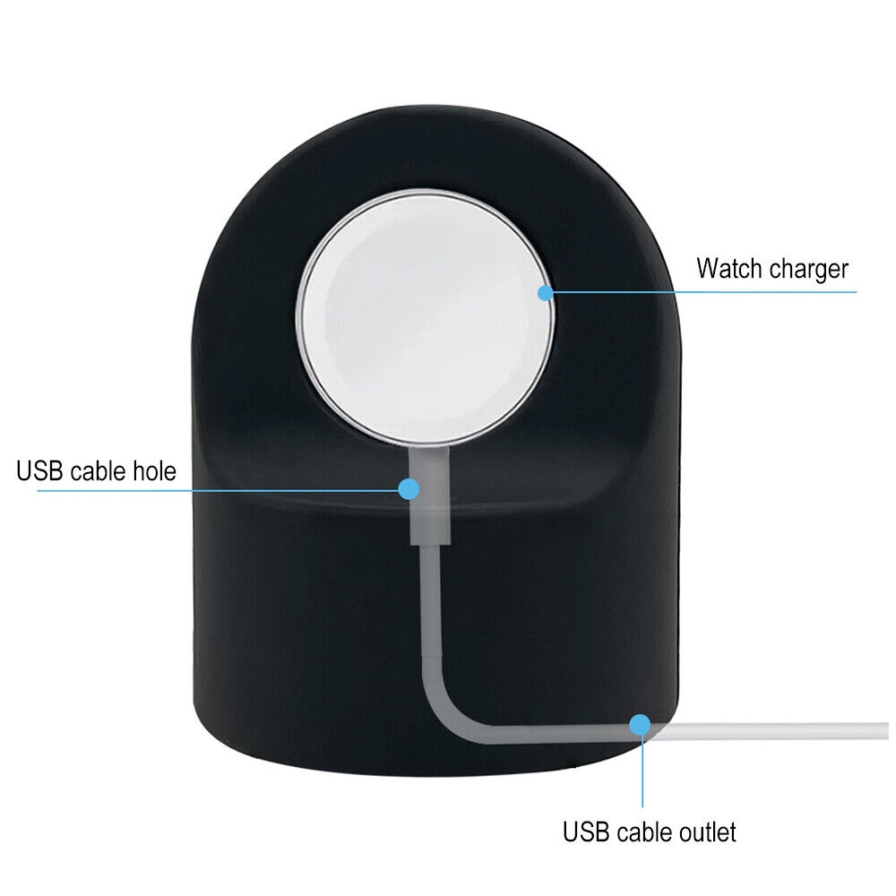 Đế Sạc Đồng Hồ Thông Minh Bằng Silicone Cho Apple IWatch