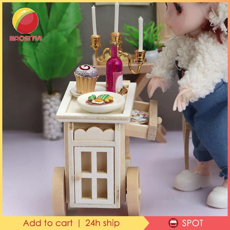 Đồ Chơi Xe Đẩy Mini Tỉ Lệ 1:12 Cho Nhà Búp Bê