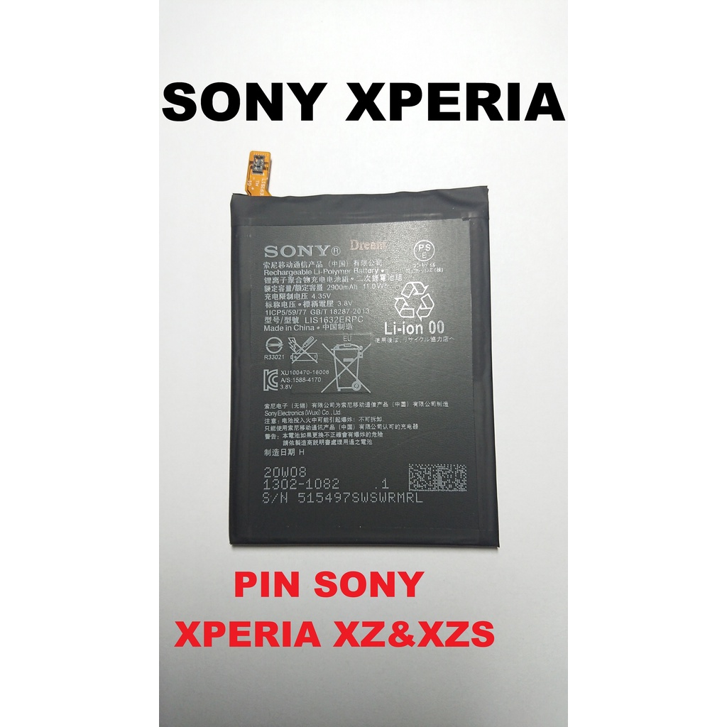 PIN ZIN NEW CHÍNH HÃNG CHO SONY XPERIA XZ &XZs : F8232 & G8232
