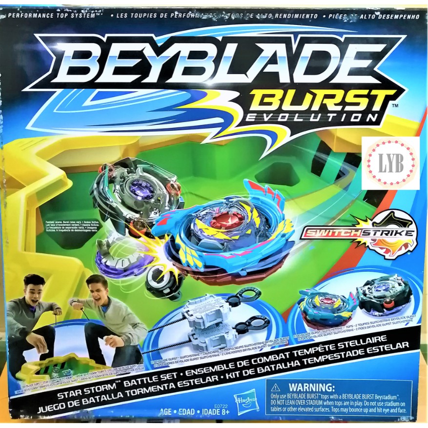 (LYB) Beyblade Burst Evolution Star Storm Battle Set Game Hasbro new 100% full box