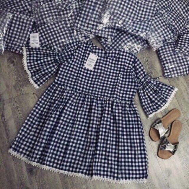 Đầm babydoll kẻ sọc