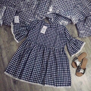 Đầm babydoll kẻ sọc