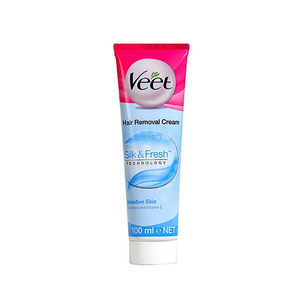 [Hàng chính hãng] Kem Tẩy Lông Dành Cho Da Nhạy Cảm Veet Hair Removal Cream Silk &amp; Fresh 100ml