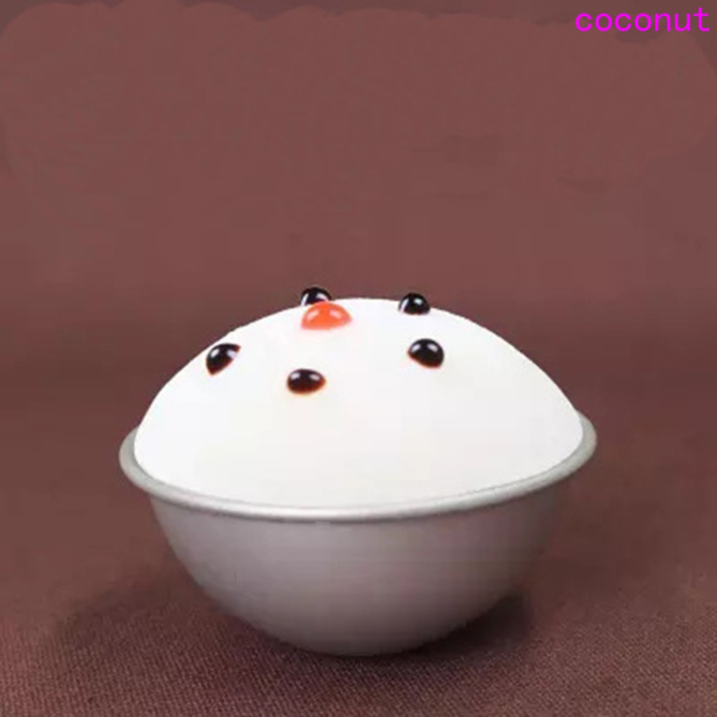 Set 3 Khuôn Làm Bánh Hình Bán Cầu Bằng Hợp Kim Nhôm