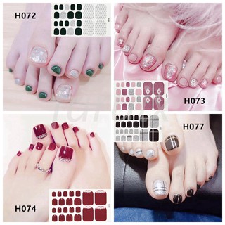 Sticker sáng bóng lấp lánh họa tiết đẹp mắt dùng dán móng chân tiện lợi DIY