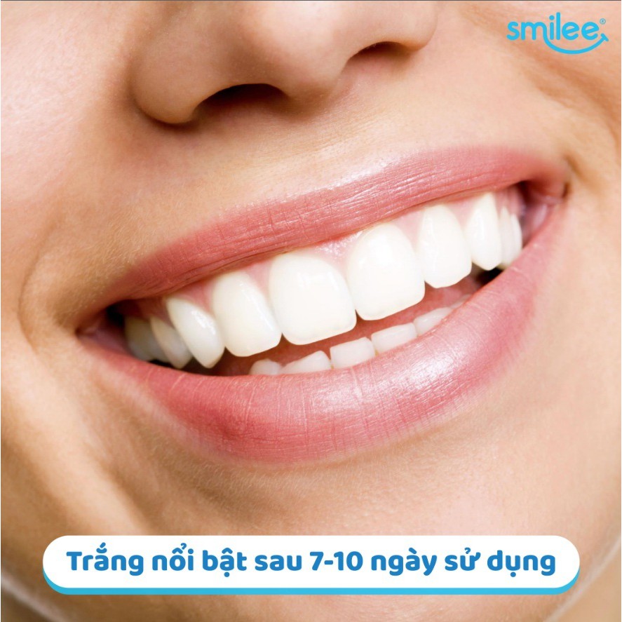 2 bộ sản phẩm làm trắng răng mạnh mẽ không ê buốt Smilee tẩy trắng răng cực nhanh trong 2 tuần