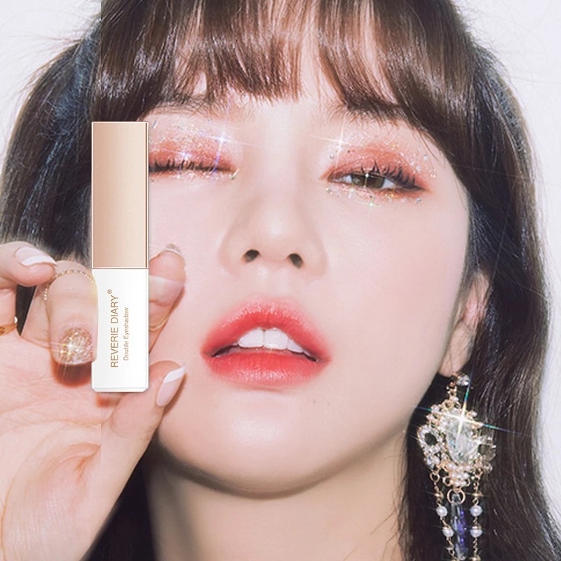 [Hàng mới về] Phấn mắt hai màu dạng thỏi ánh nhũ lấp lánh