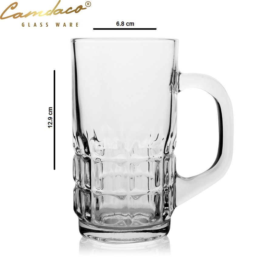 FREESHIP TOÀN QUỐC 50K - Bộ 12 Ly Thủy Tinh Có Quai Uống Cà Phê 131 325ml Camdaglassco