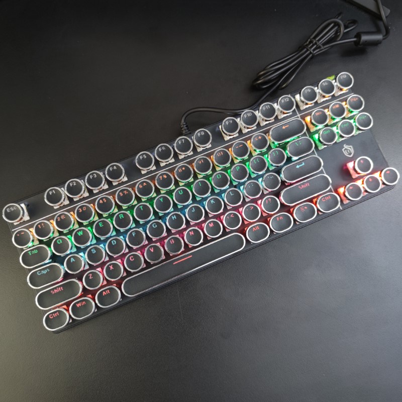 Bàn Phím Cơ E917 black Gaming - Led xuyên phím
