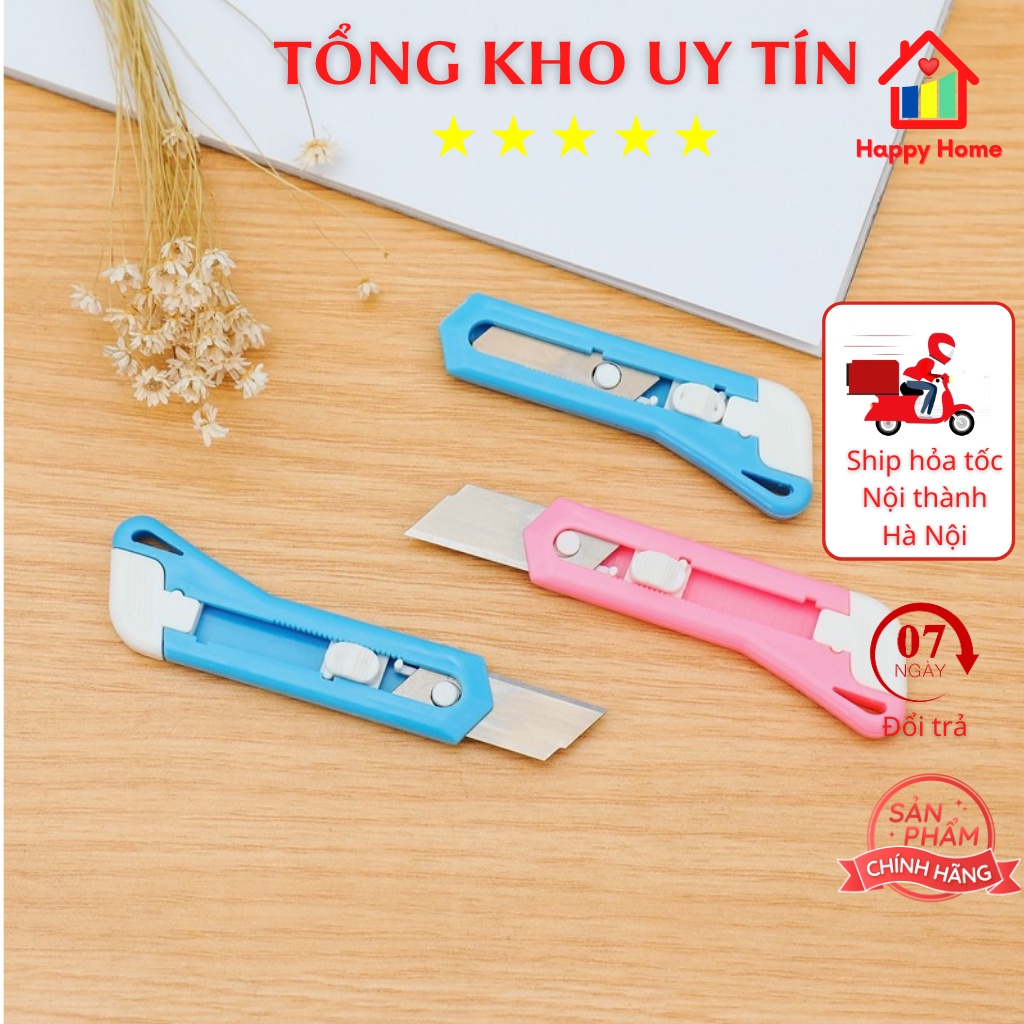 Dao dọc cắt giấy mini cute dễ thương dùng trang trí lưỡi inox Happy Home