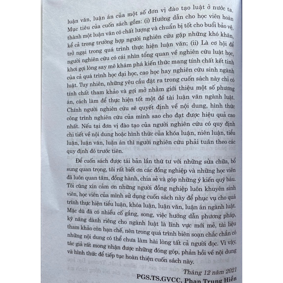 Sách-Để Hoàn Thành Tốt Luận Văn Ngành Luật