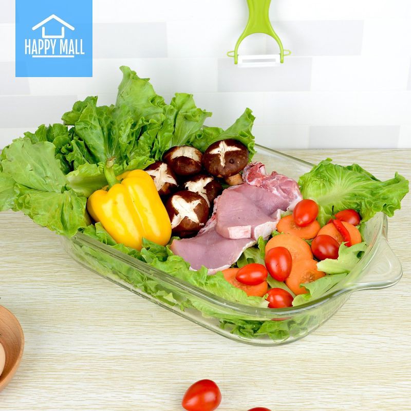 Khay nướng thủy tinh dĩa thủy tinh chịu nhiệt Lock&Lock dùng trong lò nướng trộn salad LLG580 LLG587 LLG582 LLG583