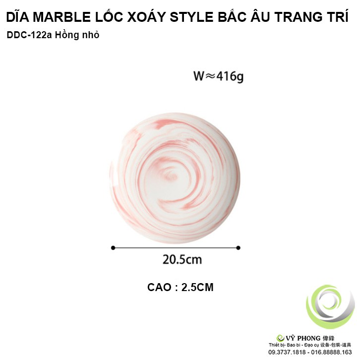 DĨA SỨ MARBLE LỐC XOÁY LIVING ART STYLE BẮC ÂU TRANG TRÍ BÀN ĂN NHÀ BẾP ĐẠO CỤ CHỤP ẢNH SẢN PHẨM INS DDC-122a,b,c,d