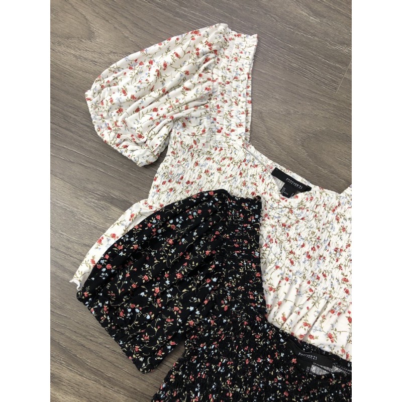 Áo thun Flounce Hem Crop Top F21 VNXK