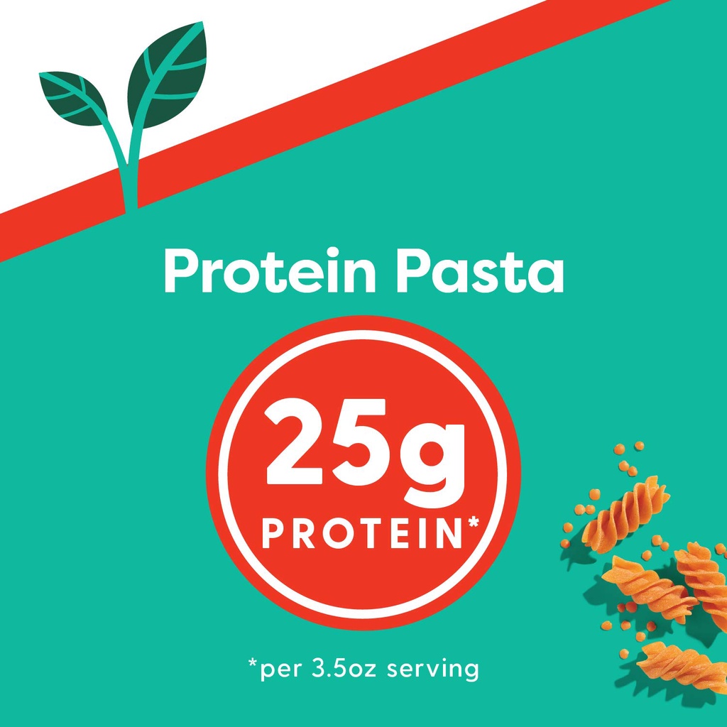 NUI XOẮN ĐẬU LĂNG ĐỎ GIÀU PROTEIN, NON-GMO Ancient Harvest, Pow!, Pasta, Red Lentil Rotini, GLUTEN-FREE, 227g (8 oz)