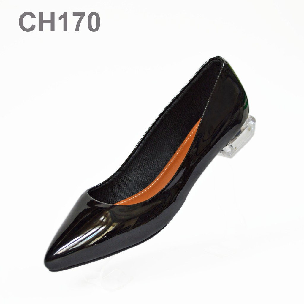 Giày búp bê mũi nhọn chất liệu da cao cấp cao 2cm- CH170