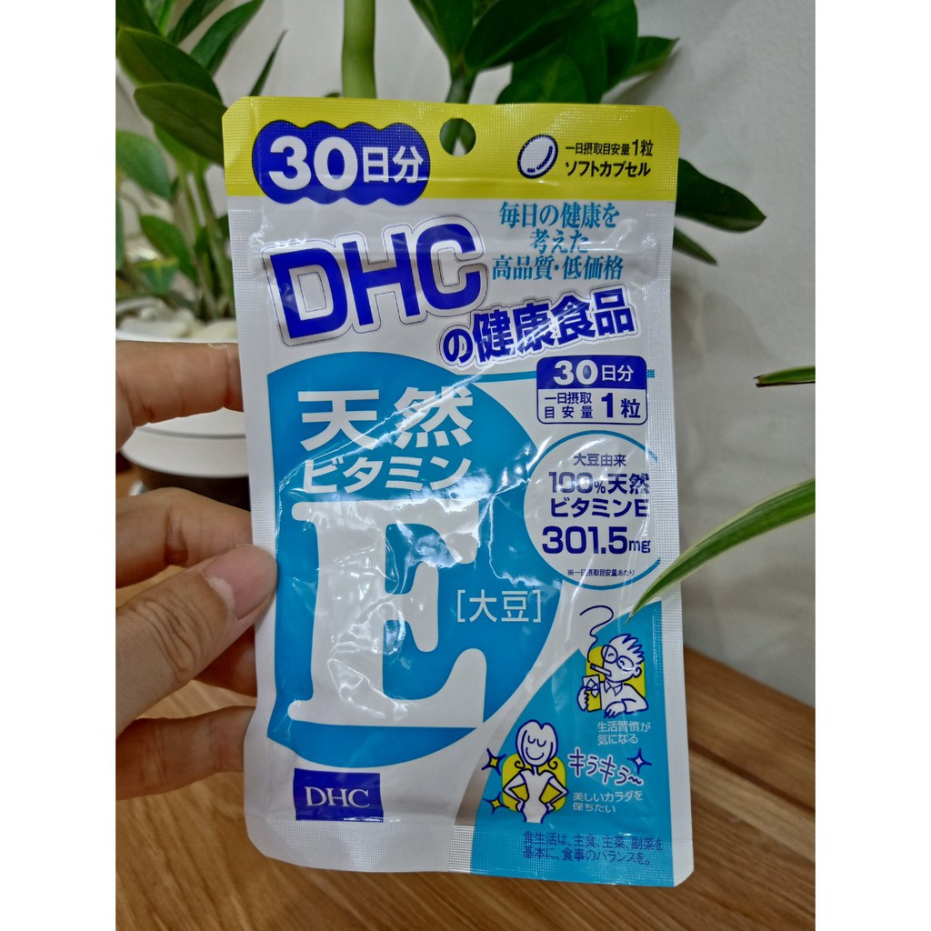 Viên uống bổ sung vitamin E DHC Natural Vitamin E (soybean) 30 ngày Nhật Bản