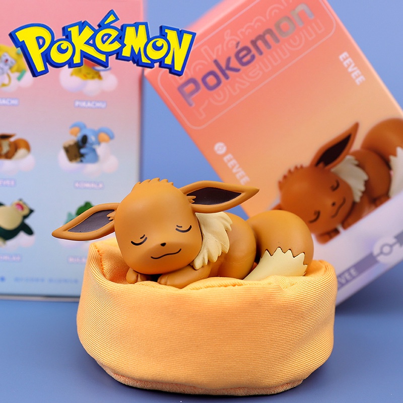 Mô hình Pokemon kiểu dáng nằm ngủ điệu đà dễ thương bao gồm hộp đựng nguyên seal