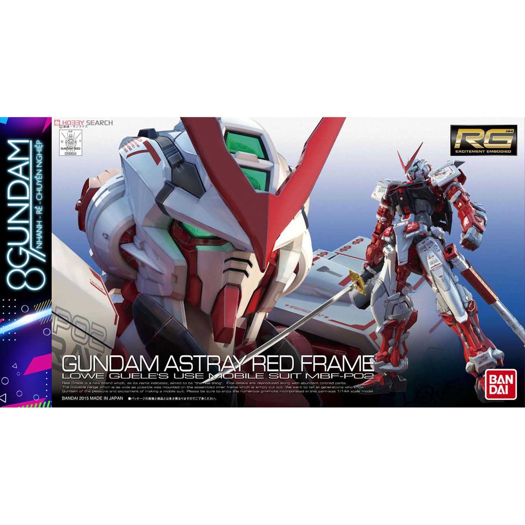 Mô Hình Lắp Ráp Gundam RG Astray Red